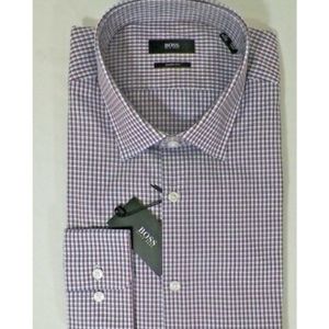 NWT Hugo Boss Marley Slim Fit Checked Shirt